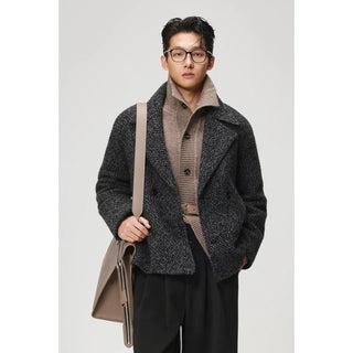 lapel wool coat