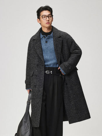 padded wool coat