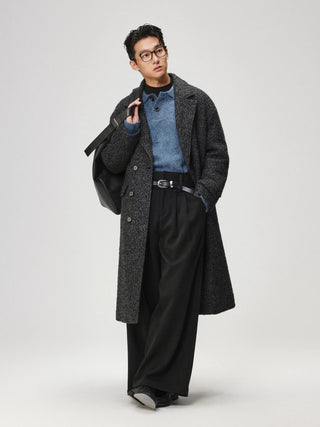 padded wool coat