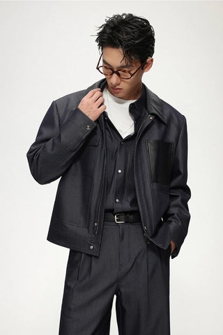 pu leather jacket