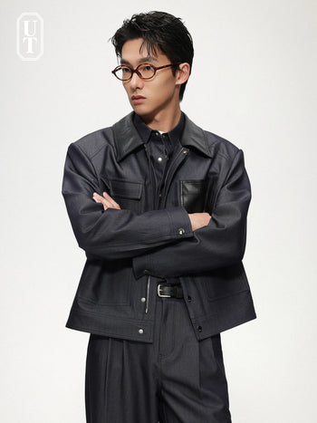 pu leather jacket