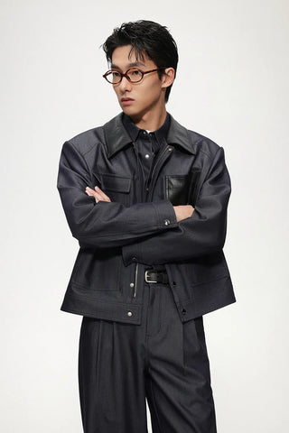 pu leather jacket