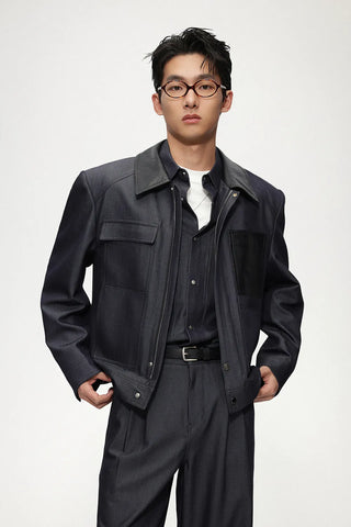 pu leather jacket