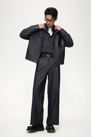 pu leather jacket