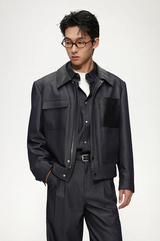 pu leather jacket