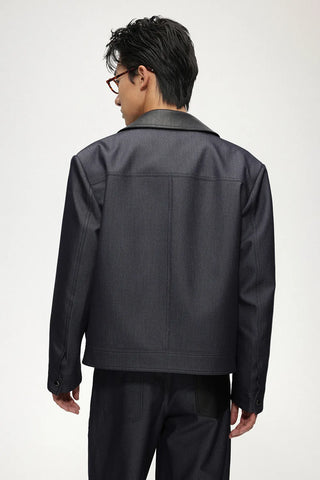 pu leather jacket