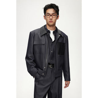 pu leather jacket