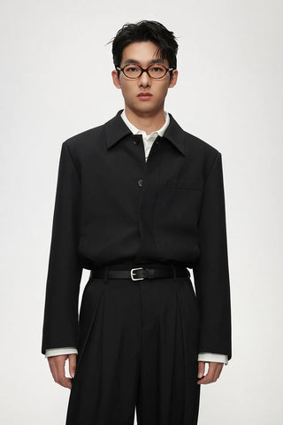 cropped casual jacket