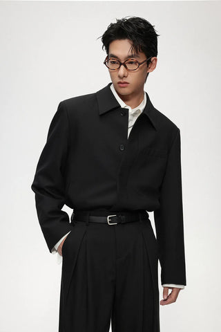 cropped casual jacket