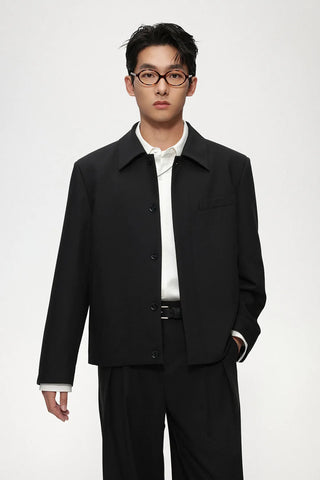 cropped casual jacket