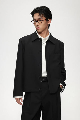 cropped casual jacket