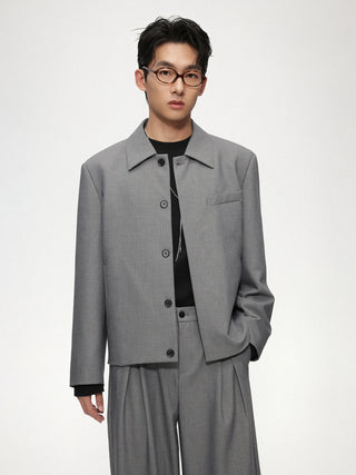 cropped casual jacket