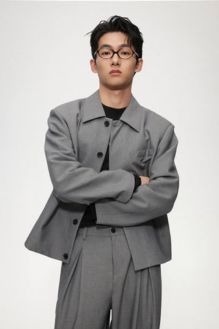 cropped casual jacket