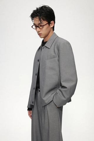 cropped casual jacket