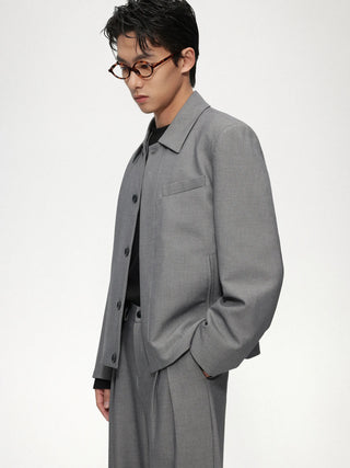 cropped casual jacket