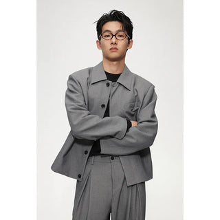cropped casual jacket