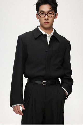 cropped casual jacket