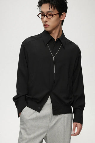 dark placket shirt