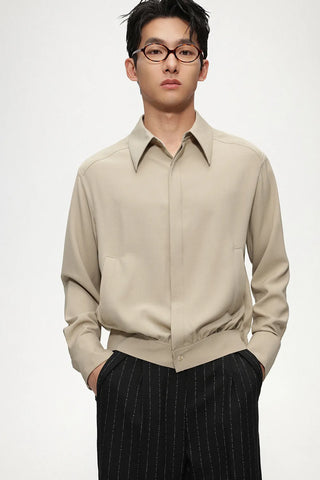 dark placket shirt