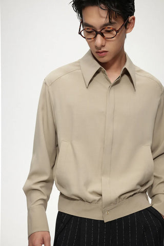 dark placket shirt