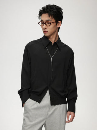 dark placket shirt