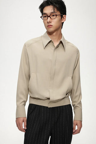 dark placket shirt