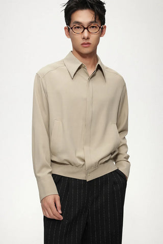 dark placket shirt