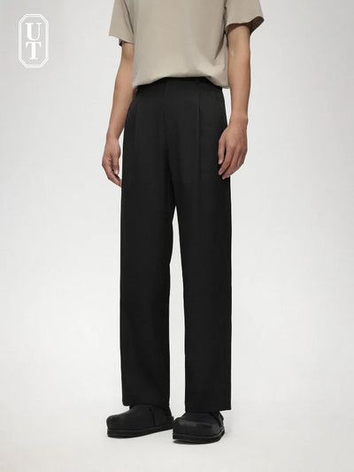 thin straight pants