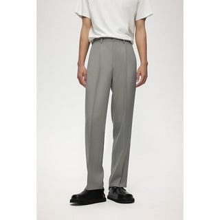 single pleated pants