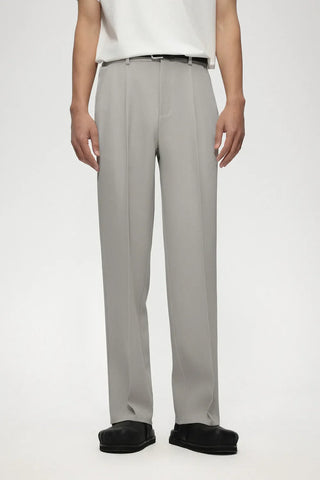 single pleated pants