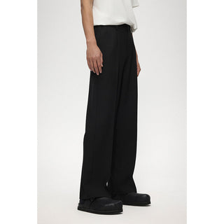 single pleated pants
