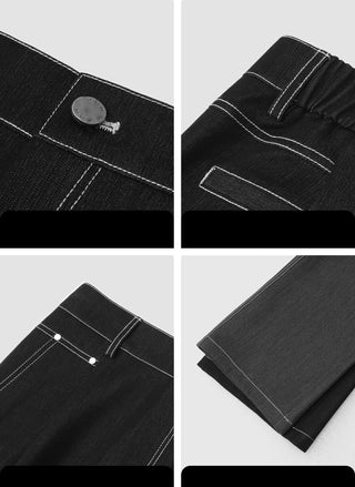 rivet stitching pants