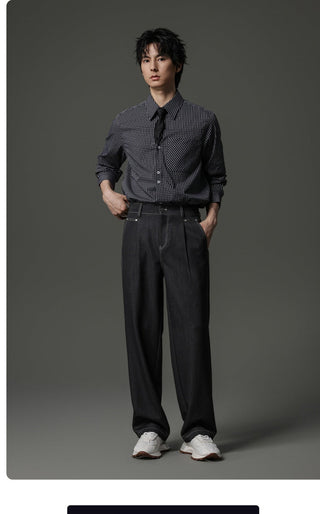 rivet stitching pants