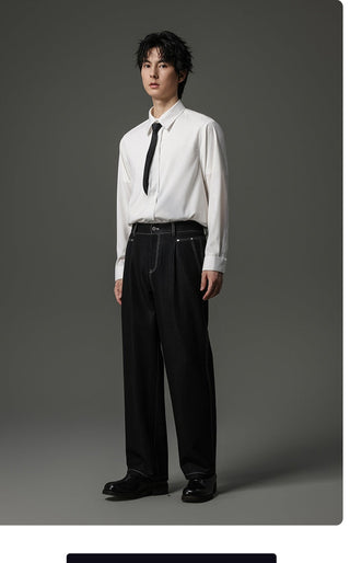 rivet stitching pants