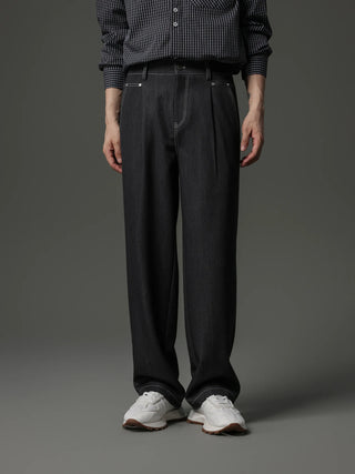 rivet stitching pants