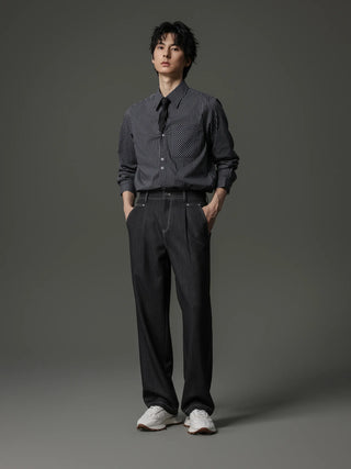 rivet stitching pants