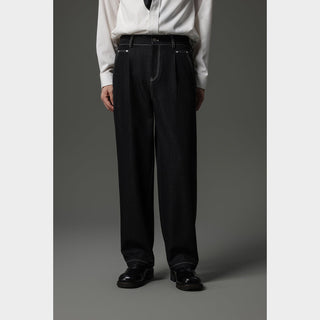 rivet stitching pants