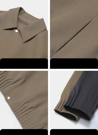 pinch pleated jacket