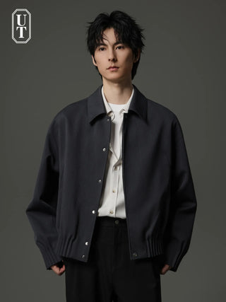 pinch pleated jacket