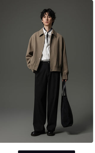 pinch pleated jacket