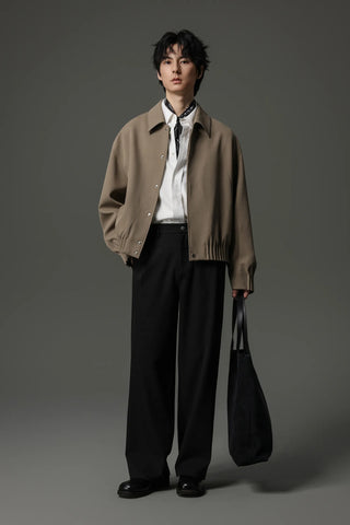 pinch pleated jacket
