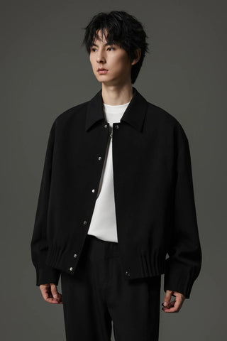 pinch pleated jacket