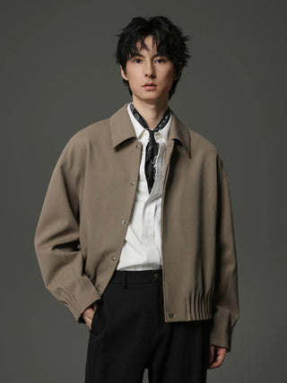 pinch pleated jacket