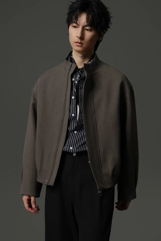 zipper cargo jacket