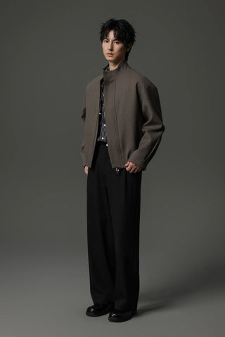 zipper cargo jacket