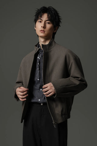 zipper cargo jacket