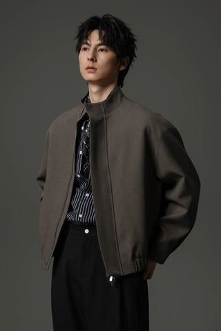 zipper cargo jacket