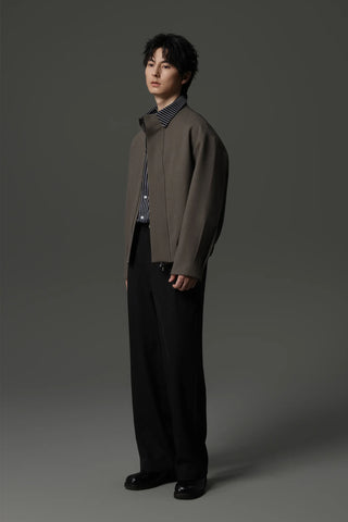 zipper cargo jacket