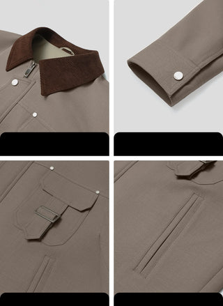 plain cropped jacket