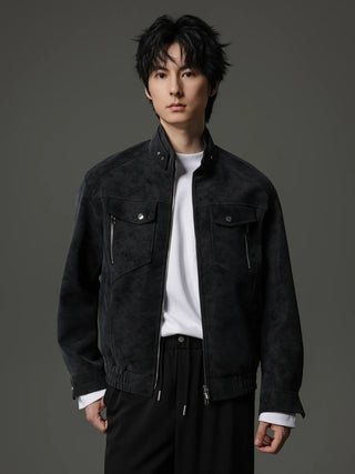 frosted leather jacket
